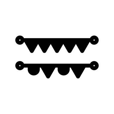 Kutlama Glyph Vektör Simgesi Tasarımı