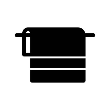 Havlu Kabartma Vektör Simgesi Tasarımı