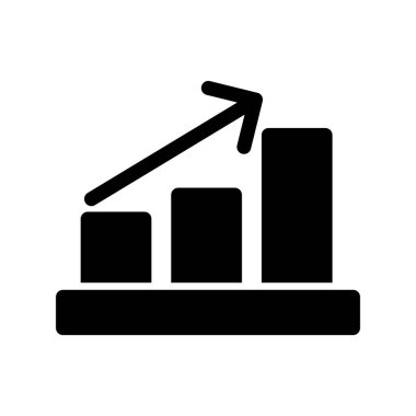 Analitik Glyph Vektör Simgesi Tasarımı
