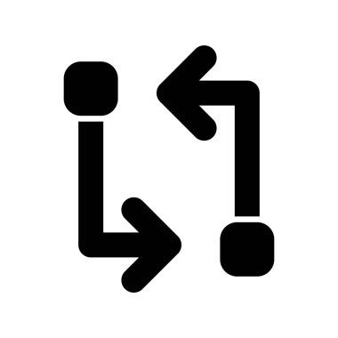 Döngü Kabartma Vektörü Simgesi Tasarımı