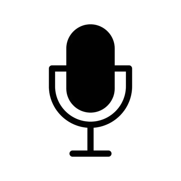 Podcast Glyph Vector Icon Desig — Stockový vektor