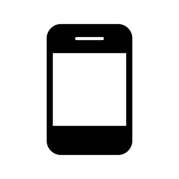 Smartphone Glyph Vector Icon Desig — Stock Vector