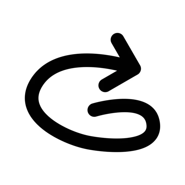 Bubbling Arrow Glyph Vector Icon Desig — Vector de stock