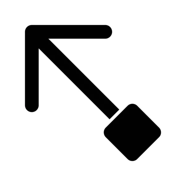 Zvýšit Glyph Vector Icon Desig — Stockový vektor