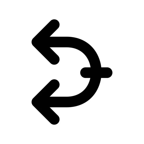 Otočit Glyph Vector Icon Desig — Stockový vektor