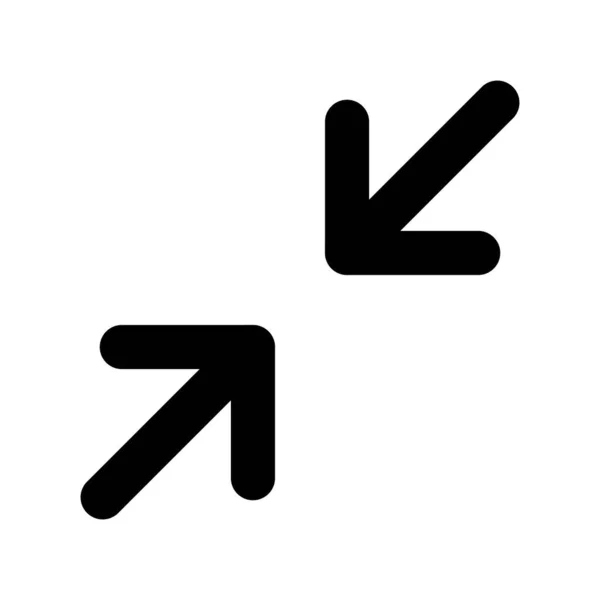 Pfeile Glyph Vector Icon Desig — Stockvektor