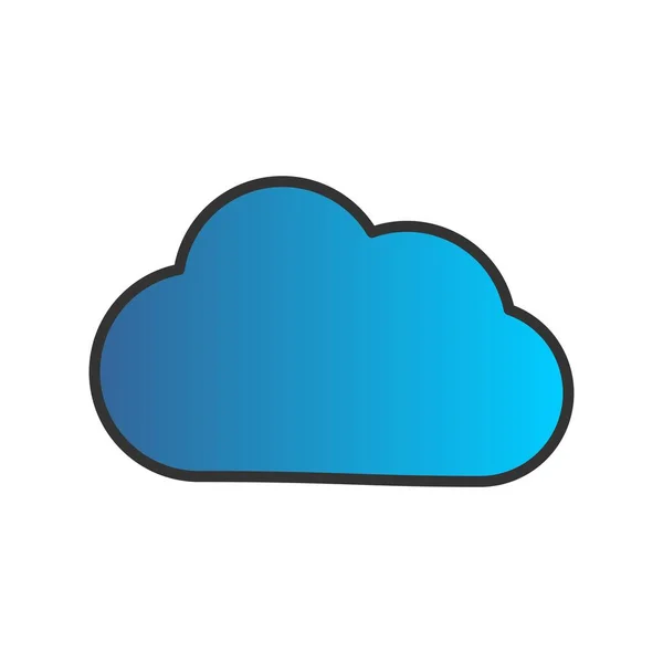 云填充梯度矢量Icon设计 — 图库矢量图片