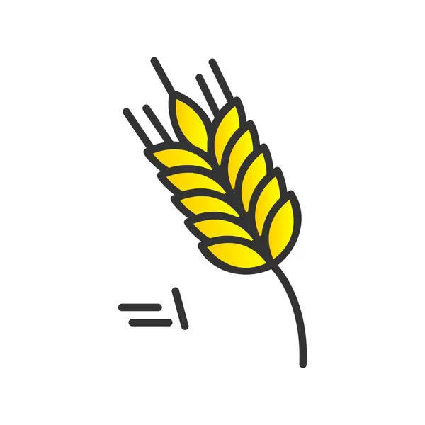 Икона Вектора Градиента Пшеницы Desig — стоковый вектор