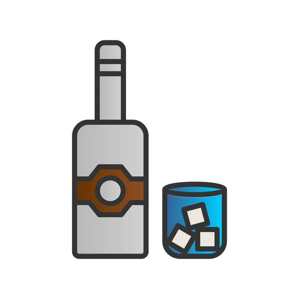 Trinken Gefüllte Gradient Vector Icon Desig — Stockvektor