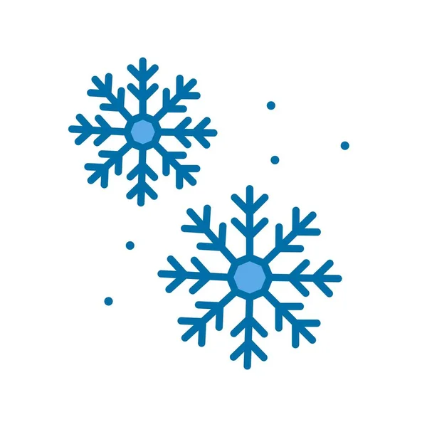 Copo Nieve Lleno Azul Vector Icono Desig — Archivo Imágenes Vectoriales