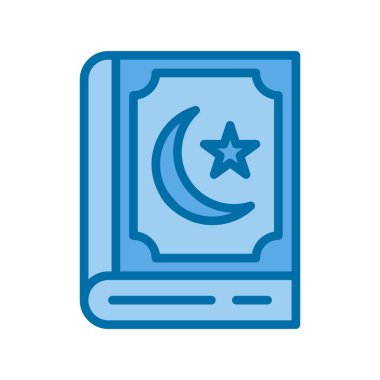 Kur 'an Mavi Vektör Simgesi Tasarımı