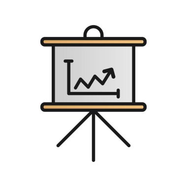 Sunum İçindeki Gradyan Vektör Simgesi Tasarımı