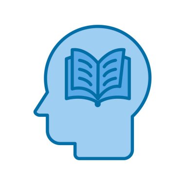 Resmi Olmayan Eğitim Mavi Vektör Simgesi Tasarımı