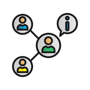 Ağ Doldurulmuş Gradyan Vektör Simgesi Tasarımı