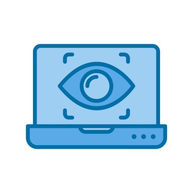 Mavi Vektör Simgesi Tasarımı