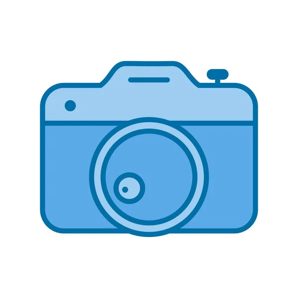 Cámara Llena Azul Vector Icono Desig — Vector de stock