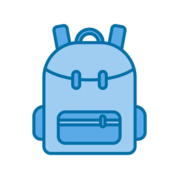Bag Filled Blue Vector Icon Desig - Stok Vektor