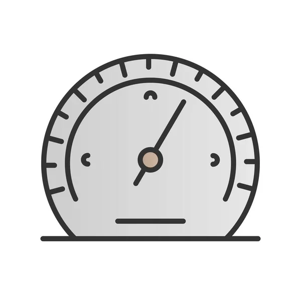 Barometer Filled Gradient Vector Icon Desig — Stock Vector