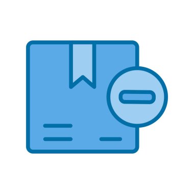 Doldurulmuş Mavi Vektör Simgesi Tasarımı Kaldır