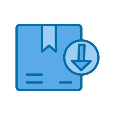 Doldurulmuş Mavi Vektör Simgesi Tasarımı İndir