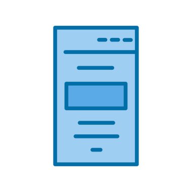 Tarayıcı Mavi Vektör Simgesi Tasarımı