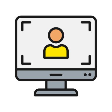  Bilgisayar Doldurulmuş Gradyan Vektör Simgesi Tasarımı