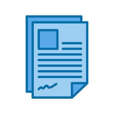 Müfredat Mavi Vektör Simgesi Tasarımı