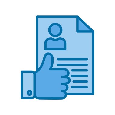 Doldurulmuş Mavi Vektör Simgesi Desig gibi