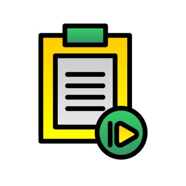 Yönlendirilmiş Gradyan Vektör Simgesi Tasarımı 