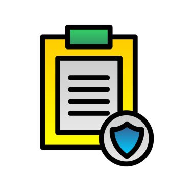  Kalkan Dolu Gradyan Vektör Simgesi Tasarımı