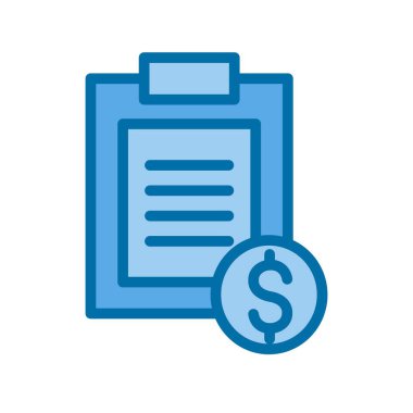 Fiyat Doldurulmuş Mavi Vektör Simgesi Tasarımı