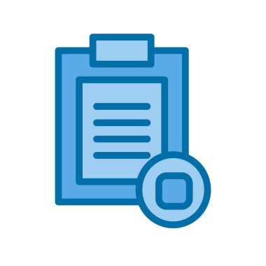 Dolu Mavi Vektör Simgesi Tasarımı Duraklat