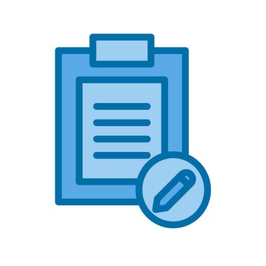 Kayıt Mavi Vektör Simgesi Tasarımı