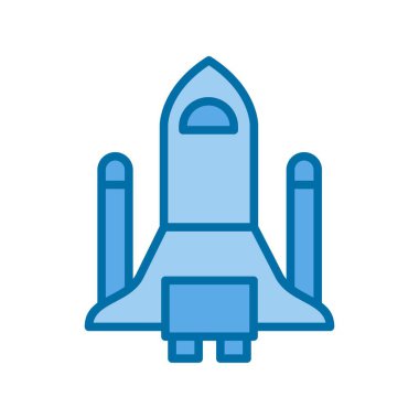 Mekik Mavi Vektör Simgesi Tasarımı ile Dolu