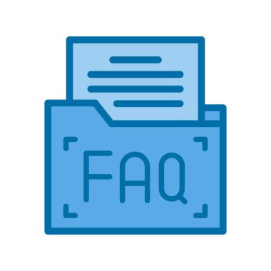 Dizin Doldurulmuş Mavi Vektör Simgesi Tasarımı