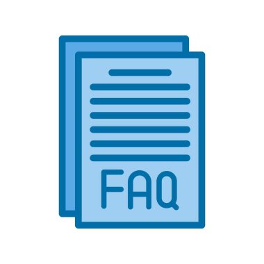 Mavi Vektör Simgesi Tasarımı Doldurulmuş Dosya