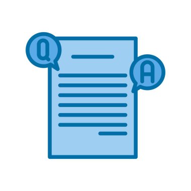 Sık Dolu Mavi Vektör Simgesi Tasarımı