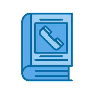 Liste Doldurulmuş Mavi Vektör Simgesi Tasarımı