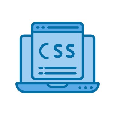 Çevrimiçi Belge Mavi Vektör Simgesi Tasarımı