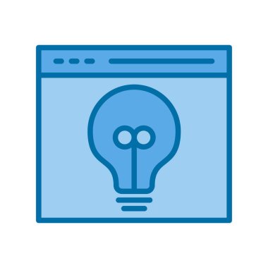 Yaratıcı Mavi Vektör Simgesi Tasarımı