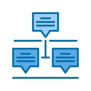 Zaman Çizelgesi Dolu Mavi Vektör Simgesi Tasarımı