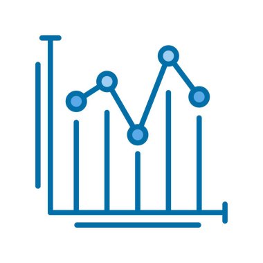  Satır Çizelgesi Mavi Vektör Simgesi Tasarımı