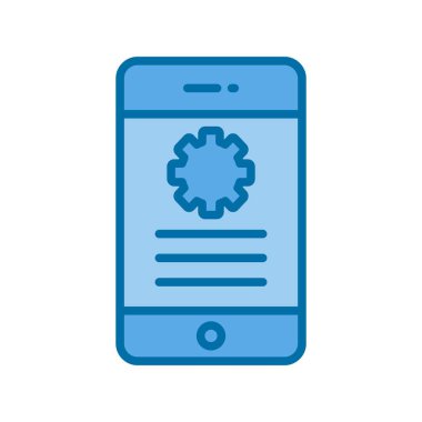 Dolu Mavi Vektör Simgesi Tasarımı Ayarlanıyor