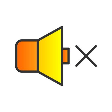  Dilsiz Doldurulmuş Gradyan Vektör Simgesi Tasarımı