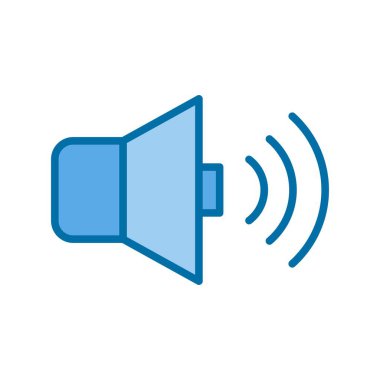 Cilt Yüksek Dolu Mavi Vektör Simgesi Tasarımı