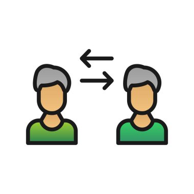 Aktarım Doldurulmuş Gradyan Vektör Simgesi Tasarımı