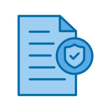 Koruma Mavi Vektör Simgesi Desig