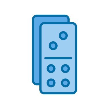 Dominos Mavi Vektör Simgesi Tasarımı