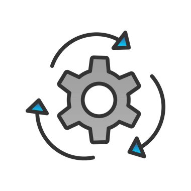 Gradyan Vektör Simgesi Tasarımı Dolduruldu