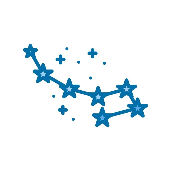 Icône Vectorielle Bleue Remplie Constellation Desig — Image vectorielle